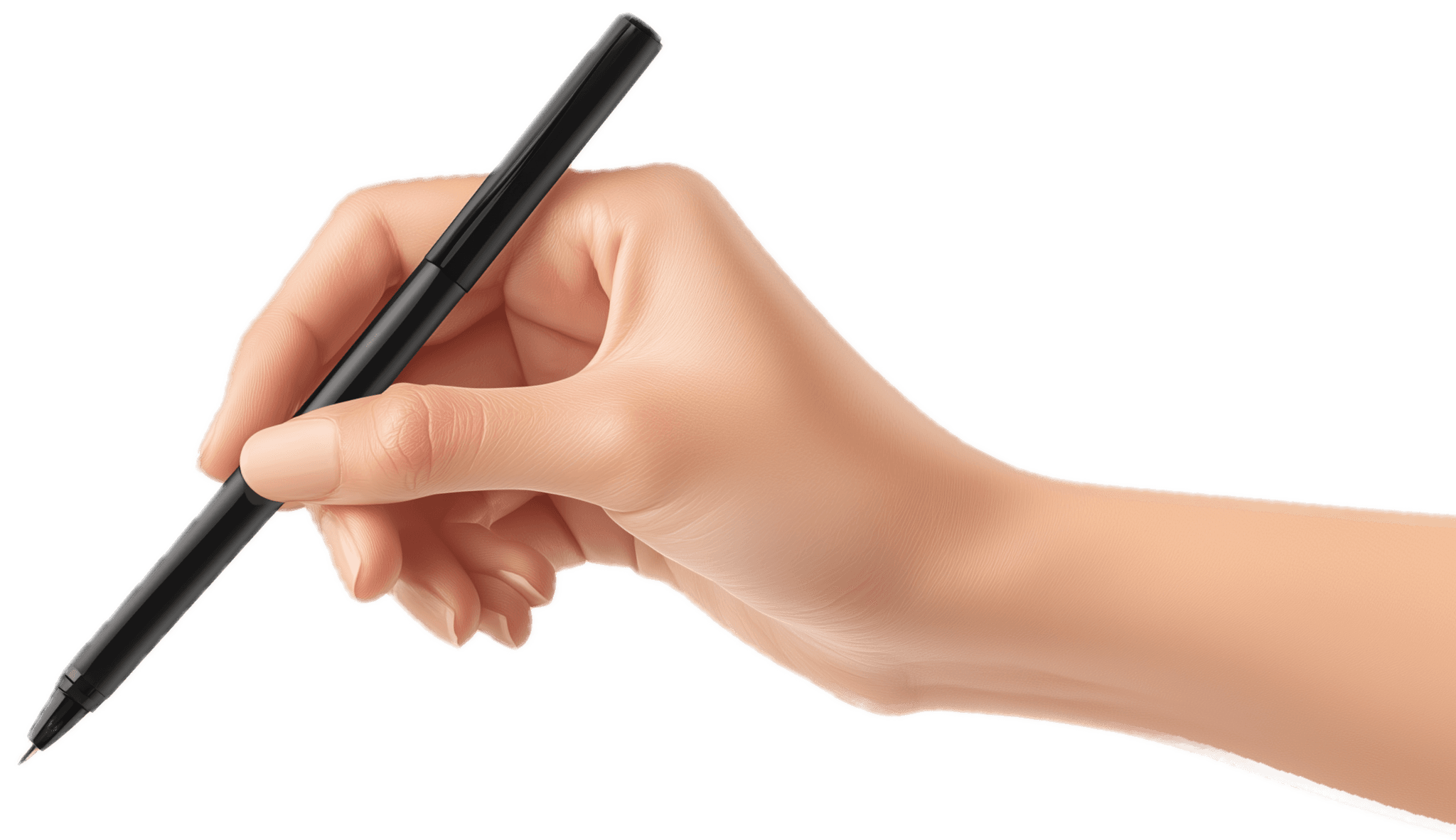 Hand writing on paper