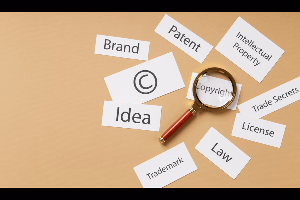 Aerial view of a winding road through rocky hills